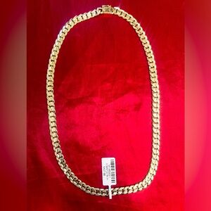 8.5mm*22inch 14k GF CU ZU box lock Cuban chain